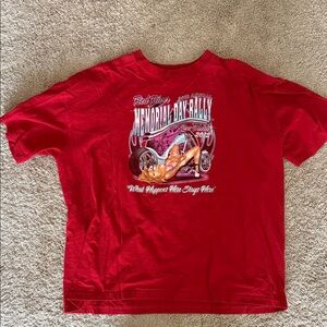 Vintage Memorial Rally Red Graphic T-Shirt, 30th anniversary